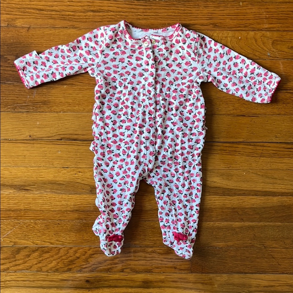 Kate Spade Rose Floral Footie One Piece